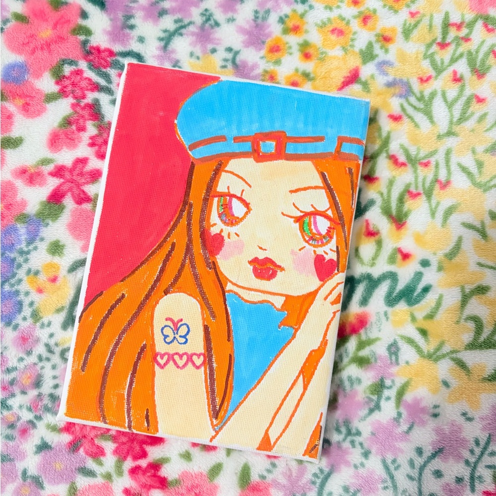 Colorful Girl Art Print